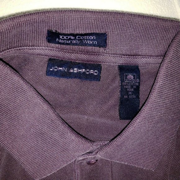 John Ashford 100% Cotton Short Sleeve Polo -Size M - Picture 5 of 8
